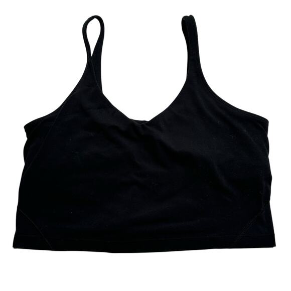 LULULEMON Black Align Tank Bra Women's Size 12 Light Impact Cropped - Picture 1 of 5